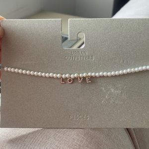 NWT!! Gorgeous LOVE Pearl-esque necklace for PIECES!Free People Urban Outfitters